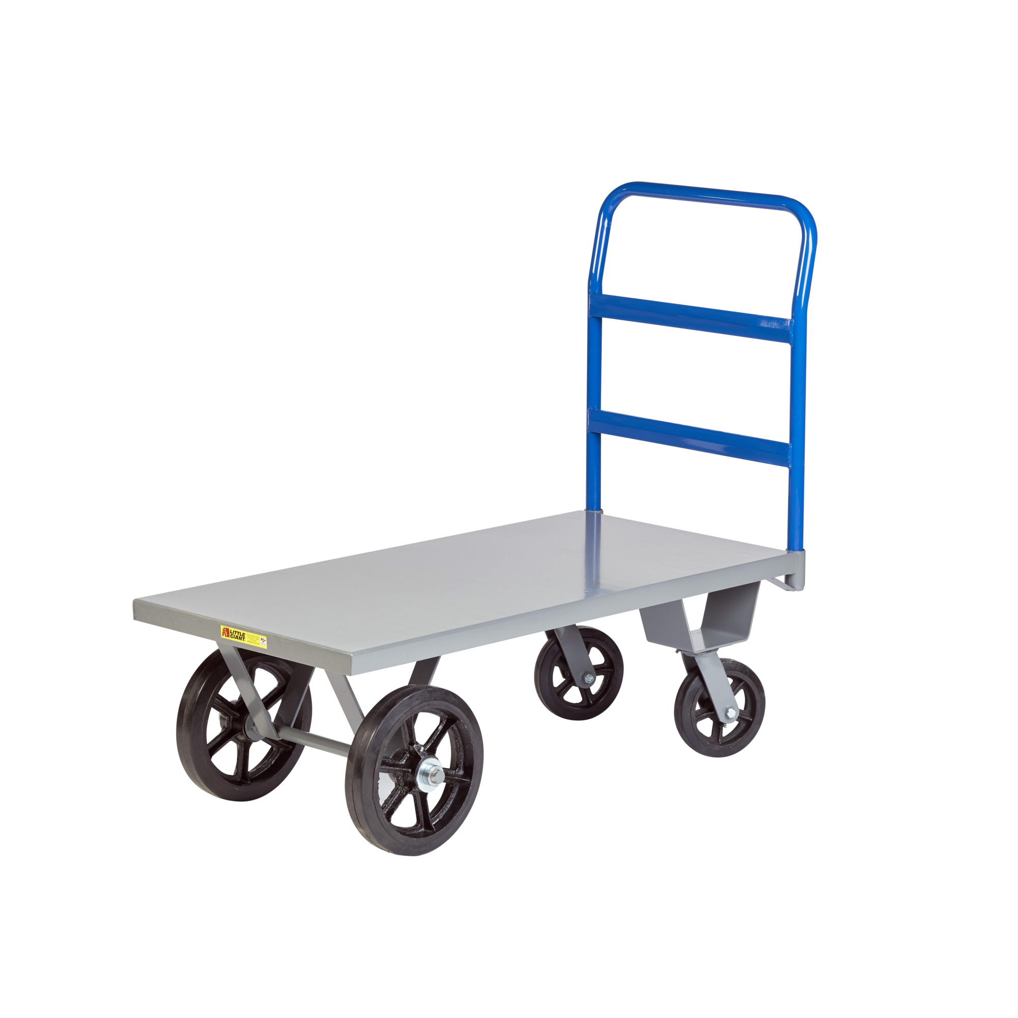 Little Giant Extra Heavy-Duty Platform Truck - 3000-Lb. Capacity, 30in. x 60in. Deck, Rubber Tired Wheels, Model# NBH-3060-MR